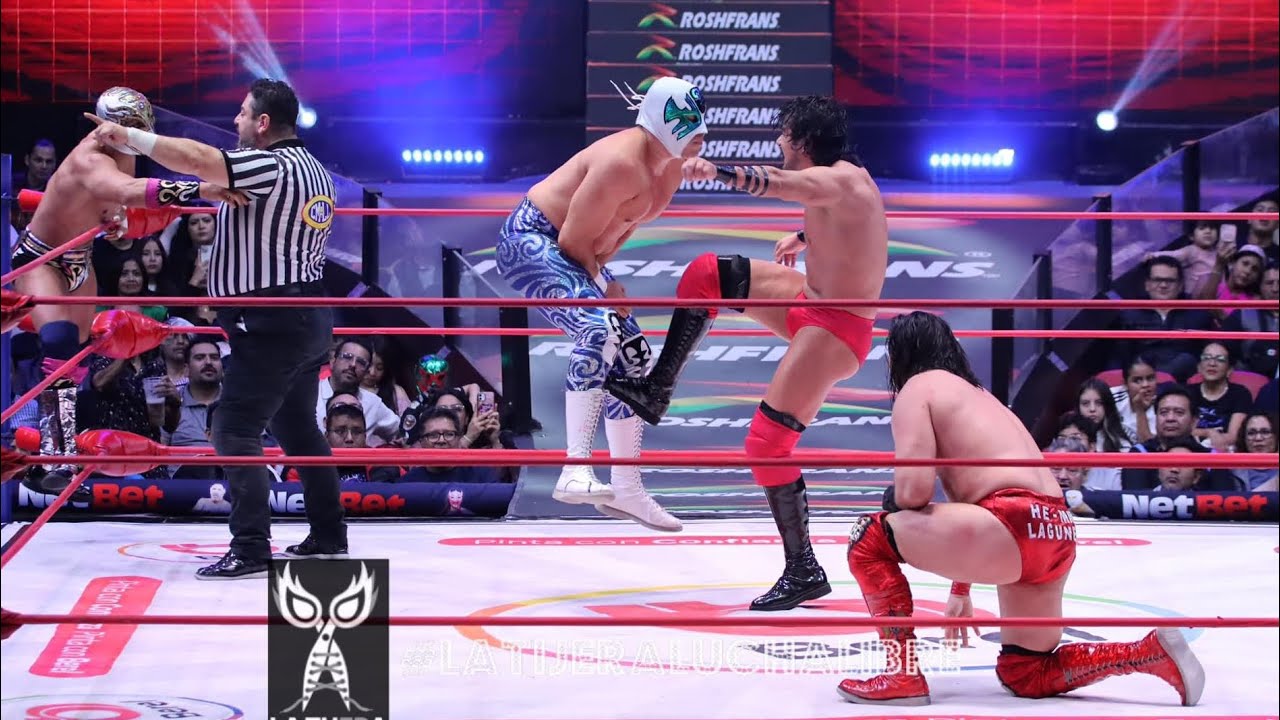 Reporte CMLL: Ángel de Oro, Niebla Roja y Averno Vs Volador Jr, Atlantis Jr y Titán background
