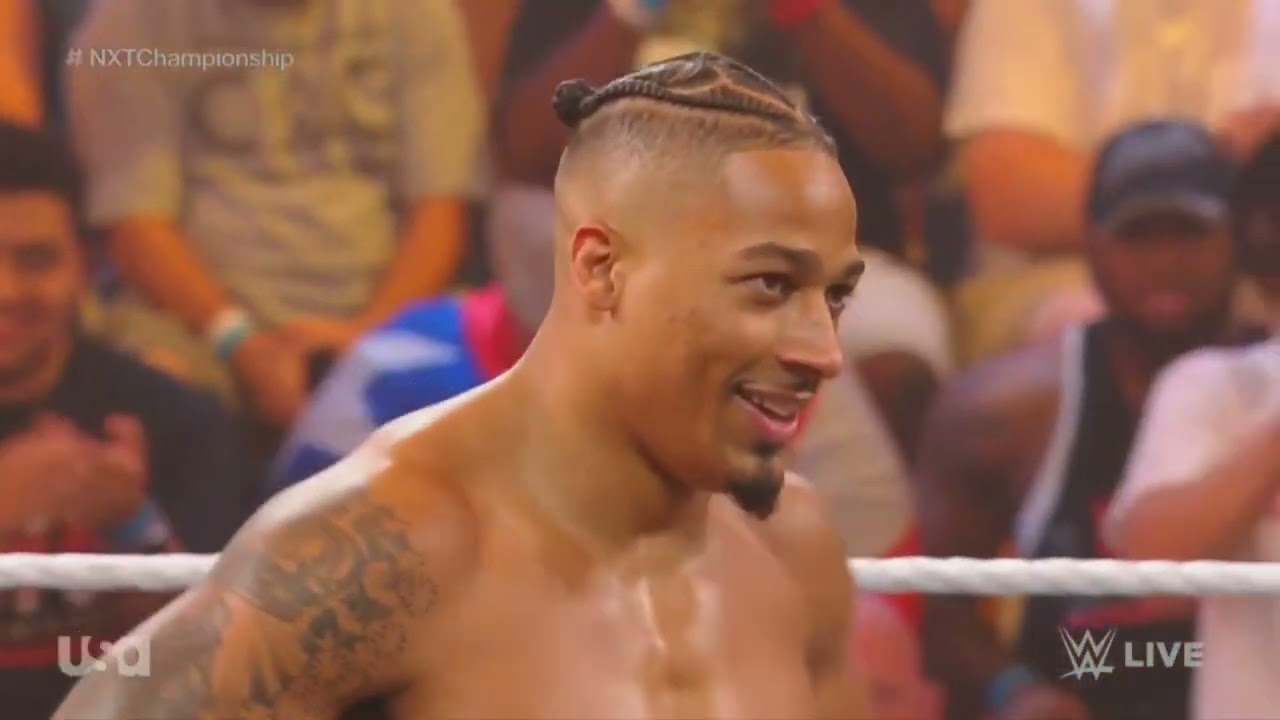 WWE NXT CARMELO HAYES VS WES LEE 08/22/23 backdrop