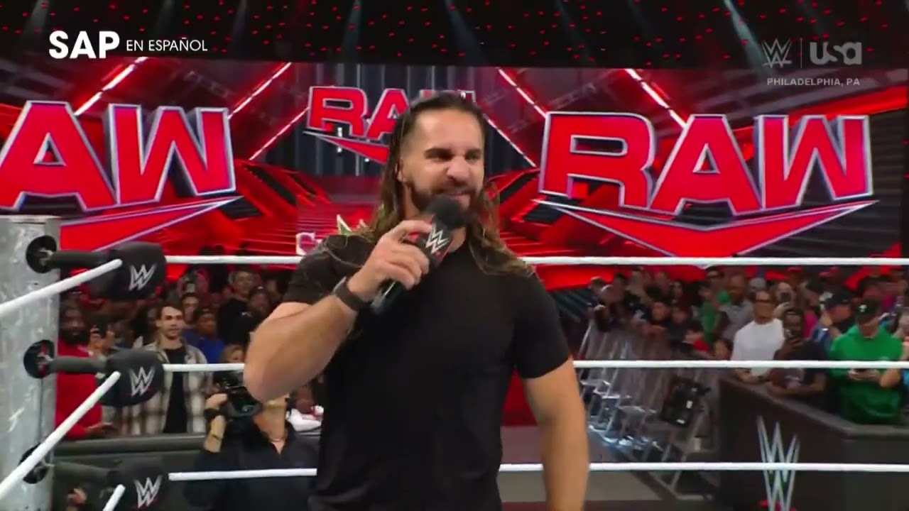 Seth Rollins attacks Bronson Reed and waits for him in the ring: Raw, Oct. 21, 2024 backdrop