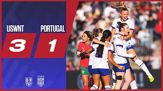 Olivia Moultrie Scores Twice as USA defeat Portugal 💪 | USWNT 3-1 Portugal | Official Highlights background