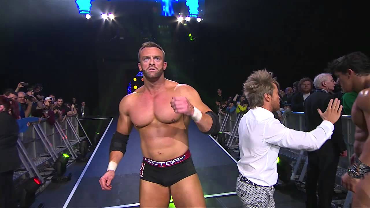 Kurt Angle and Samoa Joe vs. Magnus and EC3 (January 30, 2014) background