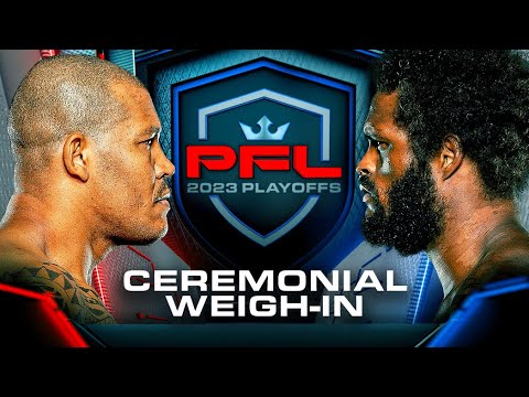 PFL 8, 2023: Ceremonial Weigh Ins backdrop