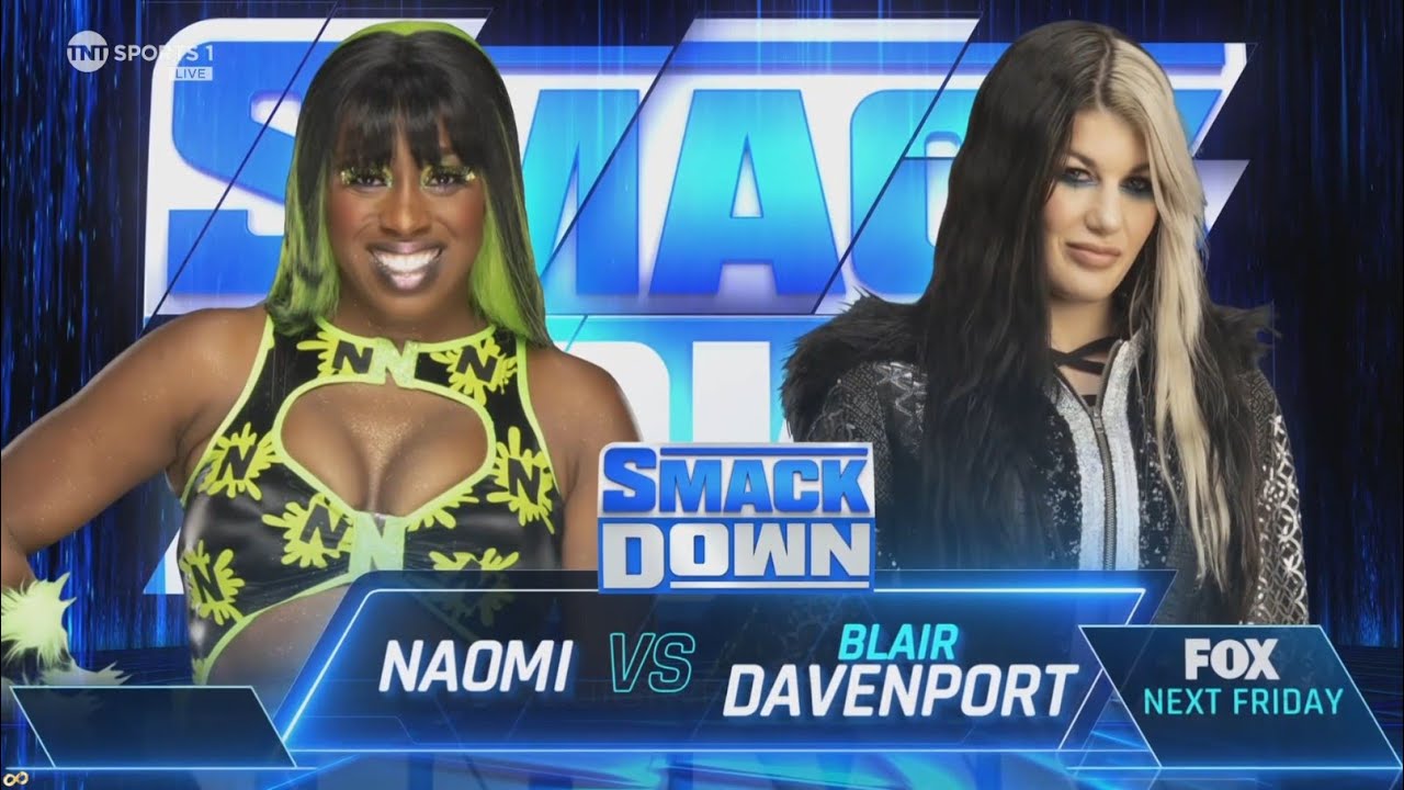 Naomi vs Blair Davenport: SmackDown, Aug. 16, 2024 background