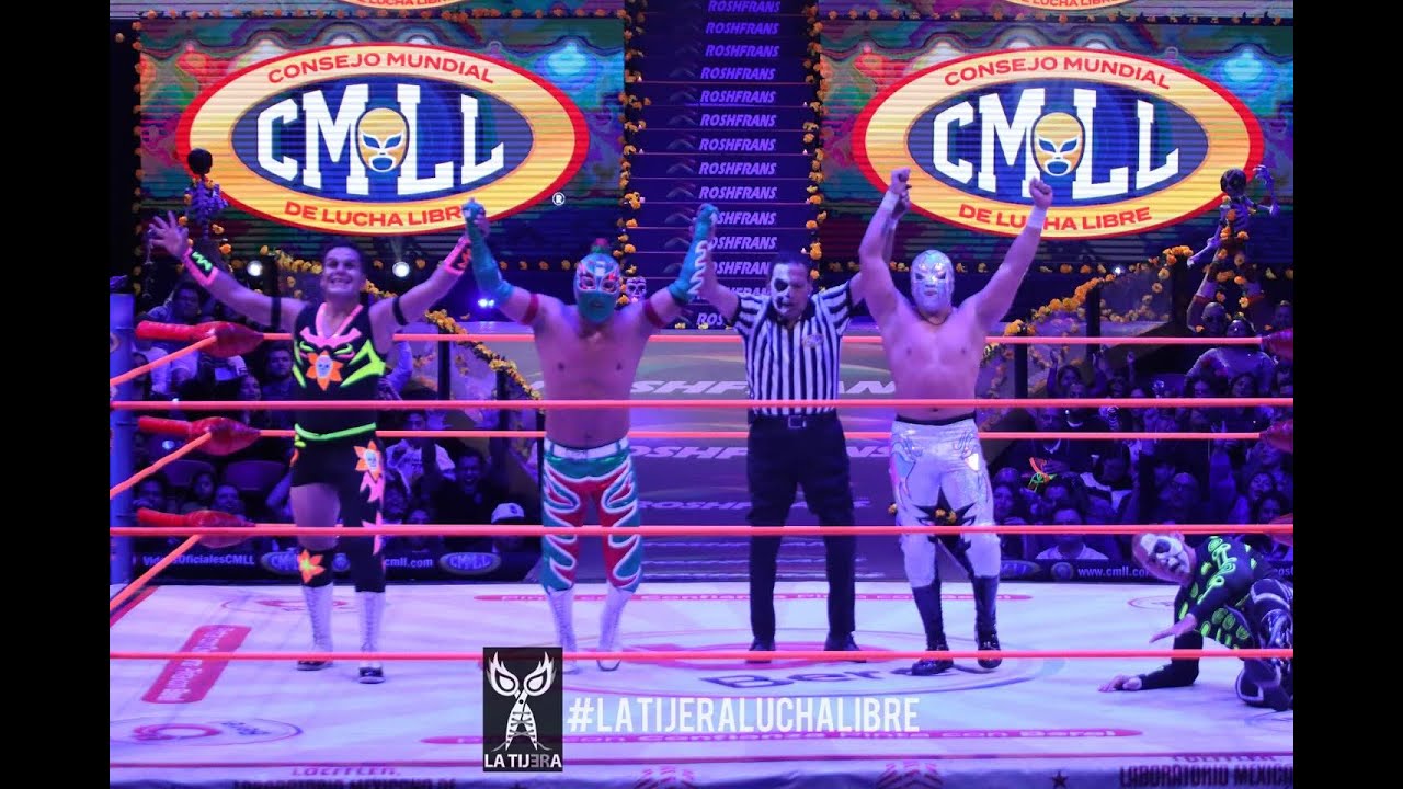 Reporte CMLL: Pelón Encapuchado, D. Gardenia y Brillante Jr vencen a Okumura, Disturbio y Felino Jr background