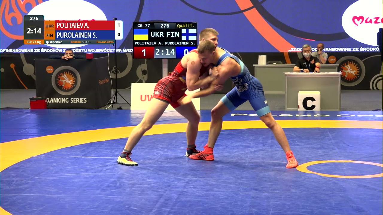 Qual. GR - 77 kg: A. POLITAIEV (UKR) v. S. PUROLAINEN (FIN)