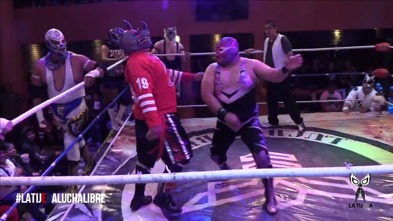 Villano V Jr y Tonalli ЁЯЖЪ Jefe del Norte y Pistolero Negro ЁЯЖЪ Extreme y Killer ЁЯЖЪ Felino Boy y P. Zoque background