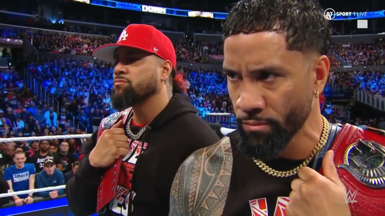WWE SMACKDOWN SAMI ZAYN AND KEVIN OWENS ENTRANCE 03/31/23