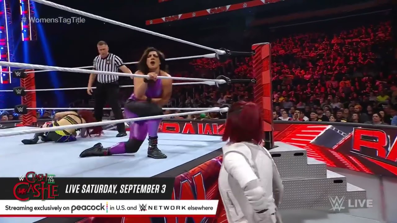 Aliyah & Rodriguez vs. SKY & Kai — WWE Women’s Tag Titles Tournament Final-Round: Raw, Aug. 29, 2022 background