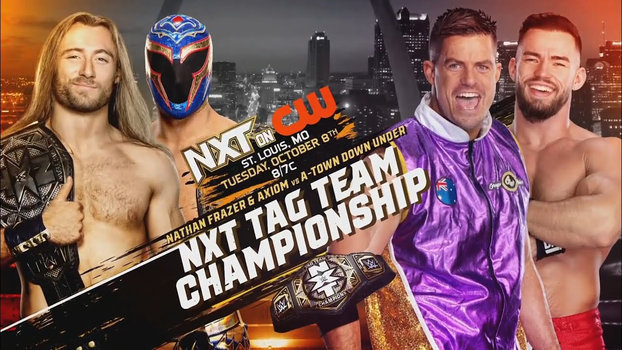 Nathan Frazer & Axiom vs A-Town Down Under: NXT, Oct. 8, 2024 background