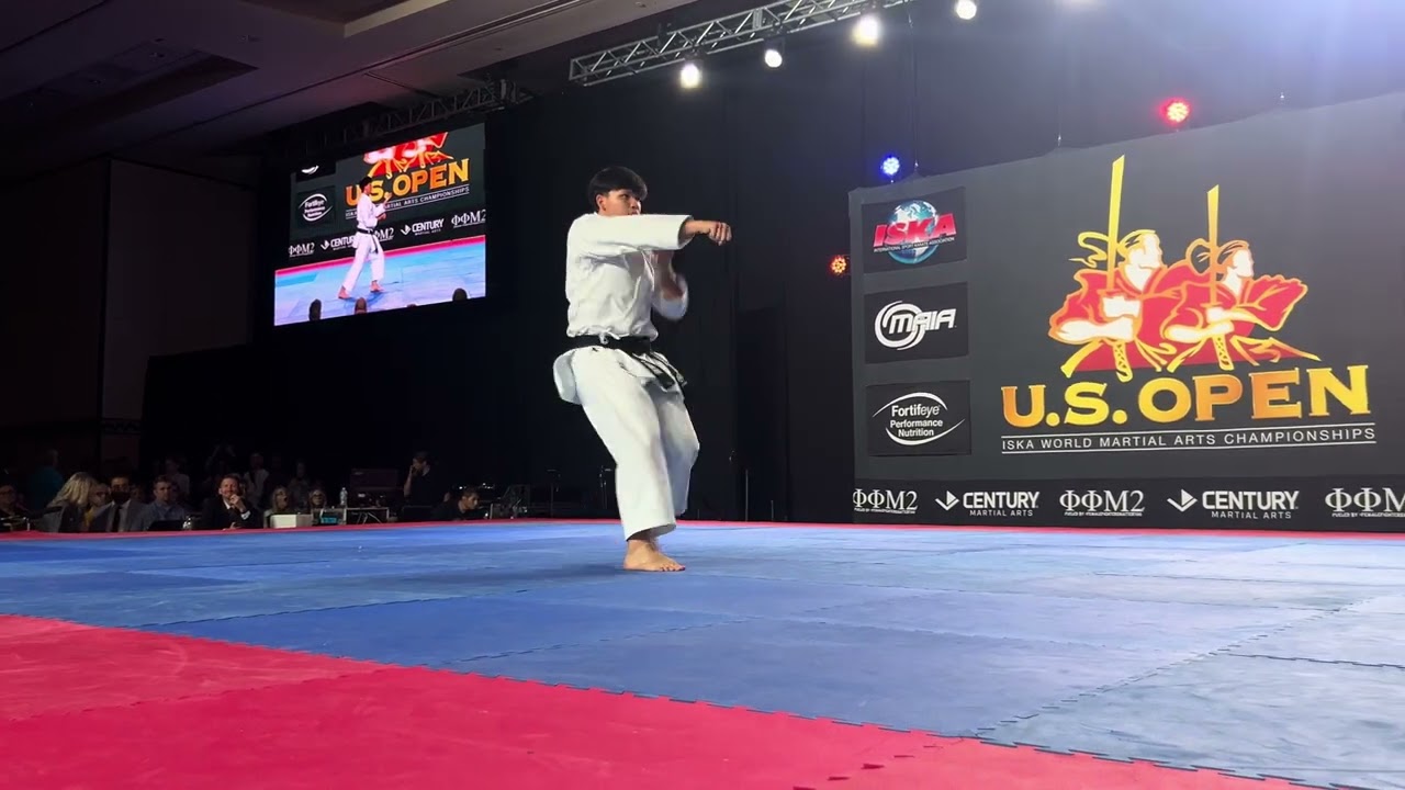 Noah Sansait 14-17 Boys Traditional Forms ISKA World Championship - U.S. Open 2024 background