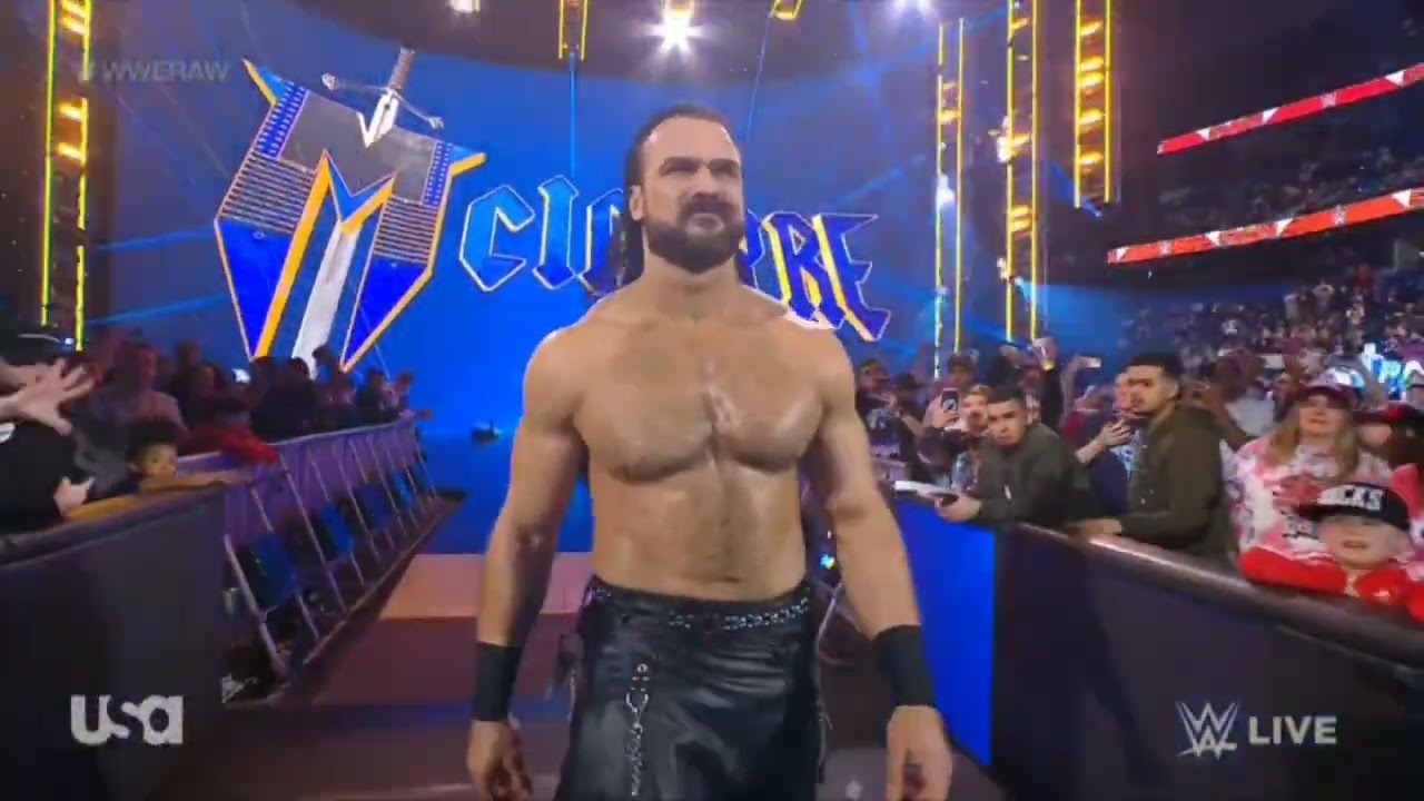 WWE RAW DREW MCINTYRE VS SAMI ZAYN 01/29/24 backdrop