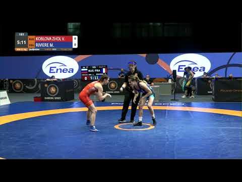 Qual. WW - 57 kg: V. KOBLOVA ZHOL (RUS) v. M. RIVIERE (FRA)