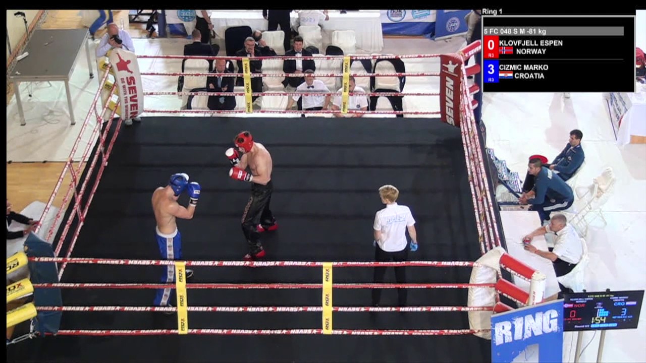 Espen Klovfjell v Marko Cizmic WAKO European Championships 2016