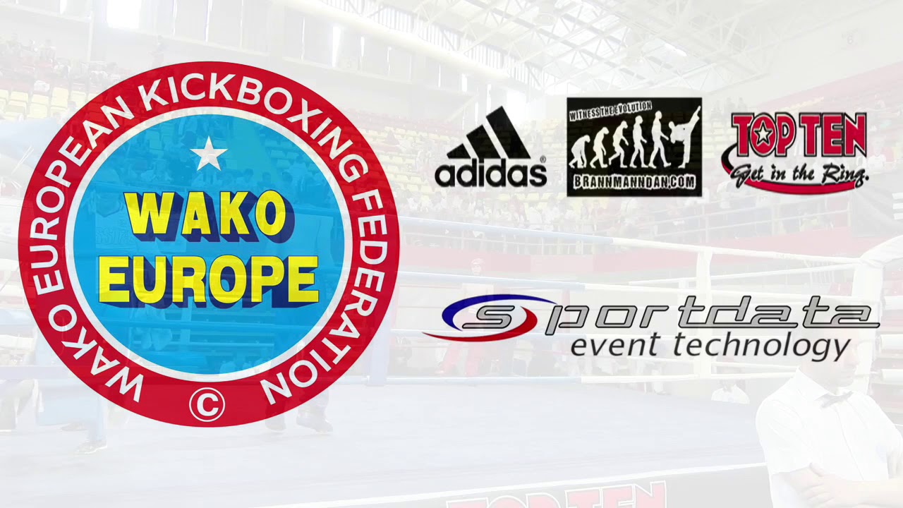 Abton Poropudas v Danil Khudiakov WAKO European Championships 2017 background