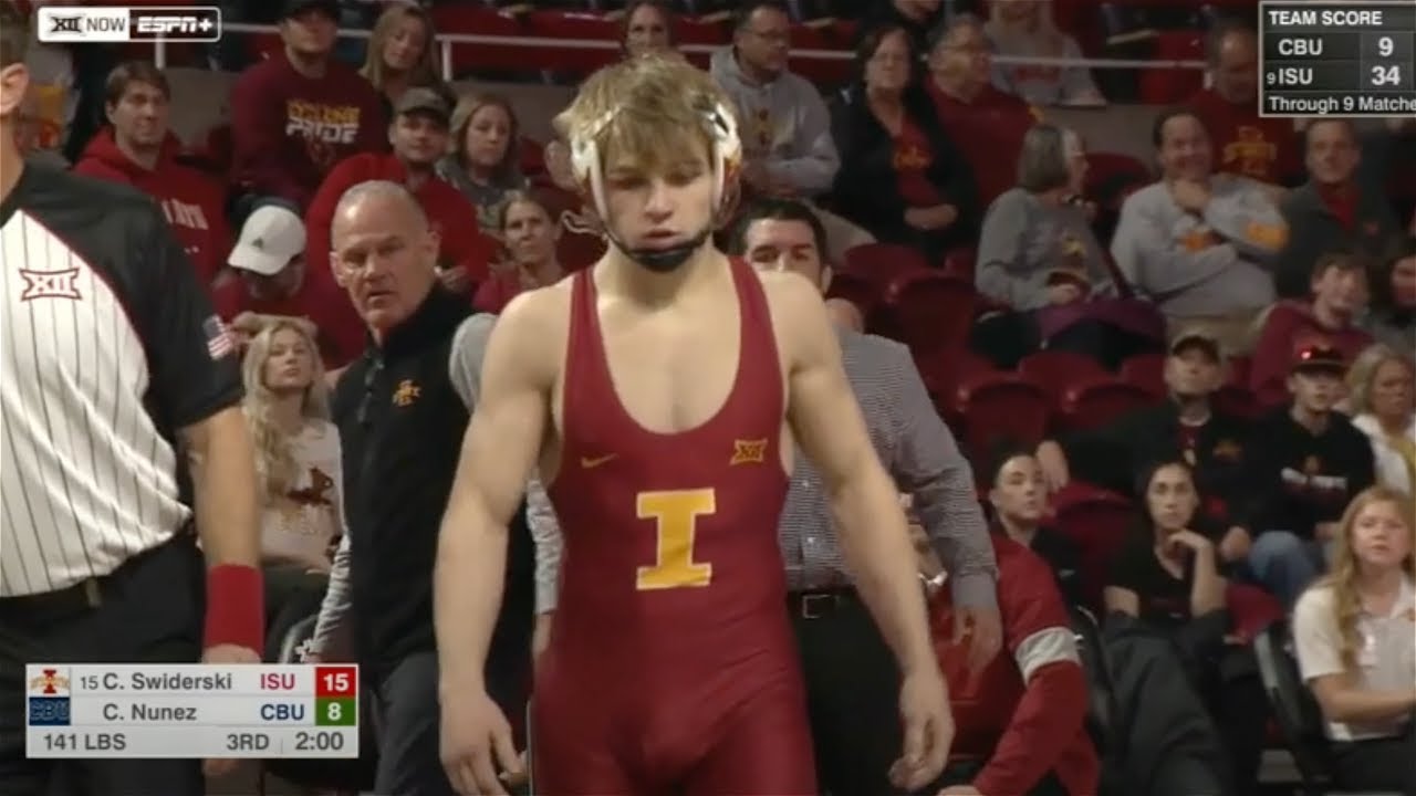 141lbs Casey Swiderski (Iowa State) vs Edison Alanis (Cal Baptist)