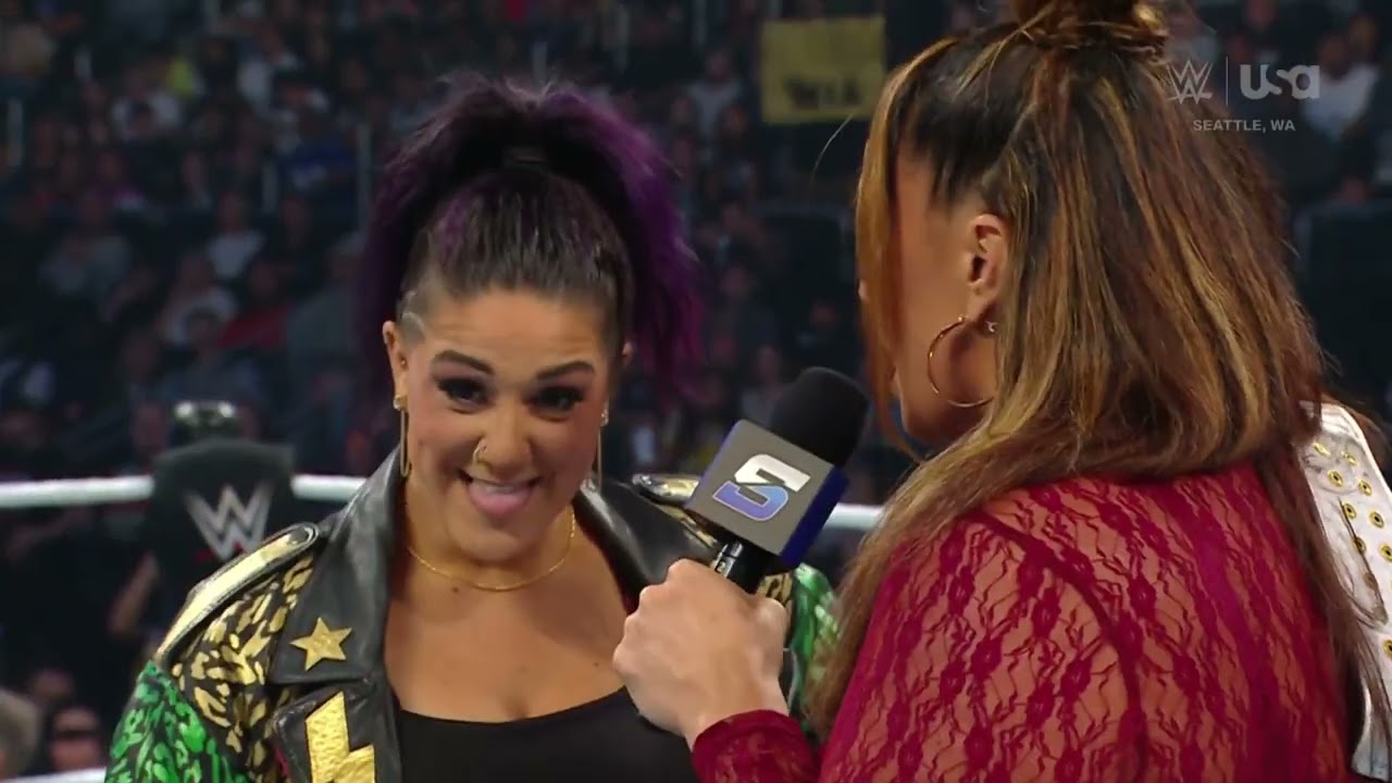 Nia Jax challenges Bayley and Naomi to a tag match next week with Tiffany: SmackDown, Sep. 13, 2024 background