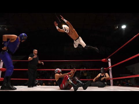 Primera lucha AULL: Morten, Sirax y Black Night ЁЯЖЪ Gal├бctico, Adhara y Rey Fontes