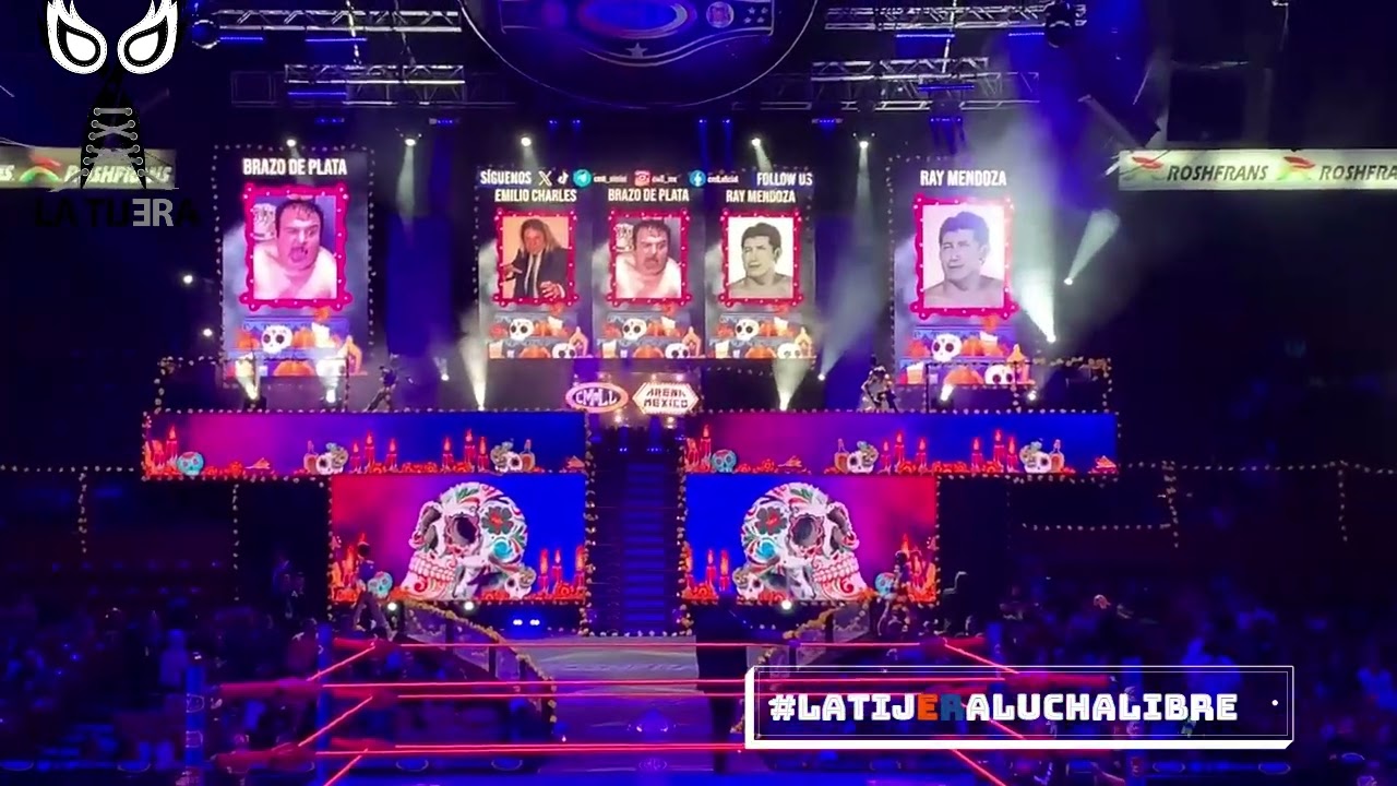 Estrellas de la lucha libre recordadas en la Arena México background