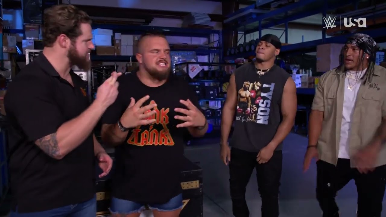 OTM confronts Hank Walker & Tank Ledger: NXT, Aug. 27, 2024 background
