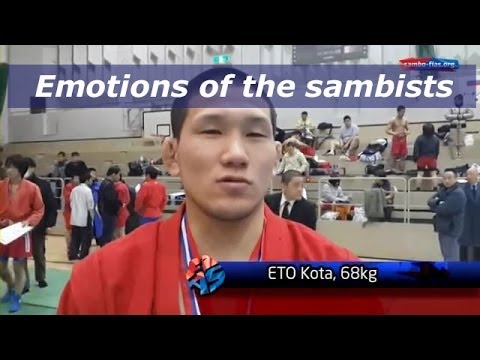 Sambo in Japan Sambo Cup of the President of Russia 2014 Emotions of the sambists backdrop