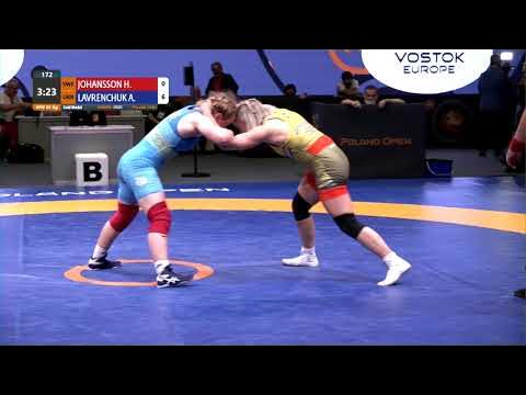 GOLD WW - 65 kg: H. JOHANSSON (SWE) v. A. LAVRENCHUK (UKR) background