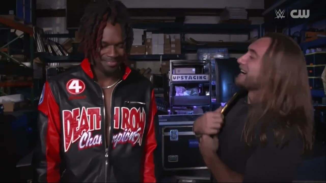 Je'Von Evans gets angry with Nathan Frazer for his words: NXT, Oct. 22, 2024 background