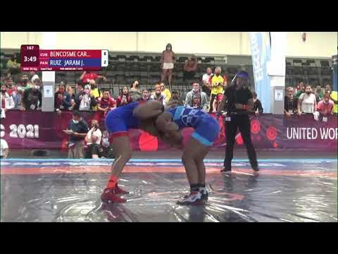 1/2 WW - 50 kg: G. BENCOSME CAR (CUB) v. J. RUIZ JARAM (PAN) background