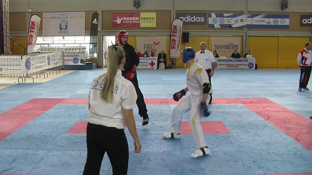Emanuil Dimitrov v Riccardo Albanese WAKO European Championships 2016 background