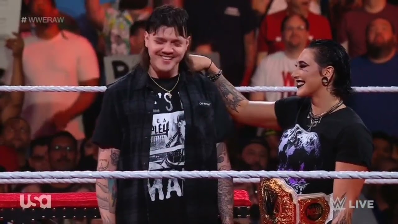 WWE RAW RHEA RIPLEY ENTRANCE 06/12/23 background
