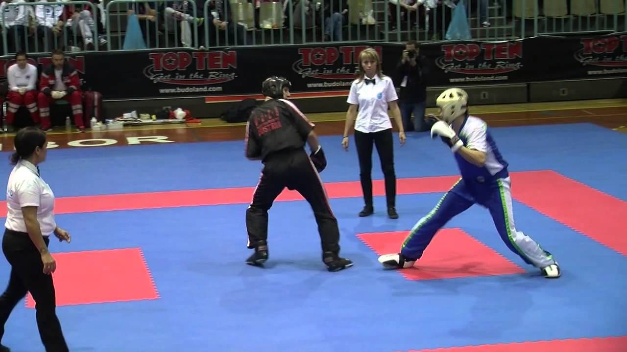 Slovenia v Austria WAKO European Championships 2014 background