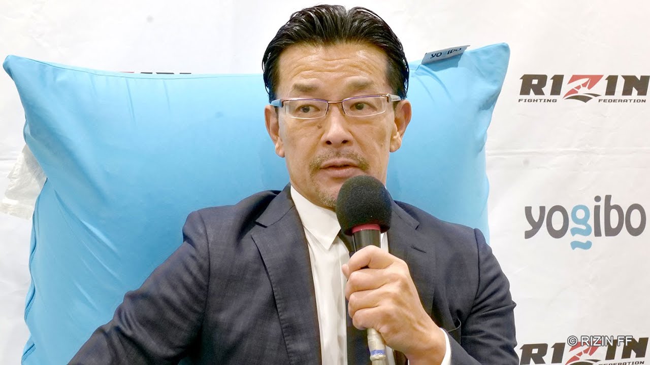 榊󠄀原信行CEO 総括 試合後インタビュー / Yogibo presents RIZIN.32 background