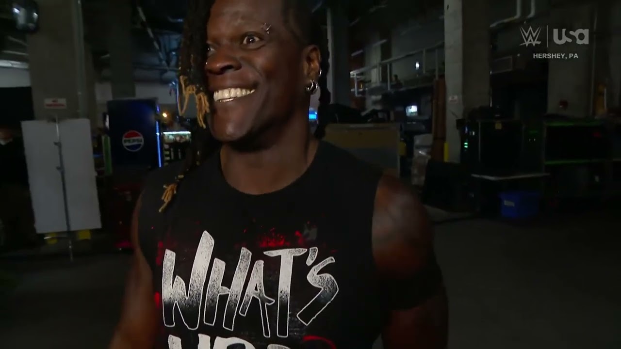 R-Truth attacks The Miz at Backstage: Raw, Oct. 28, 2024 background