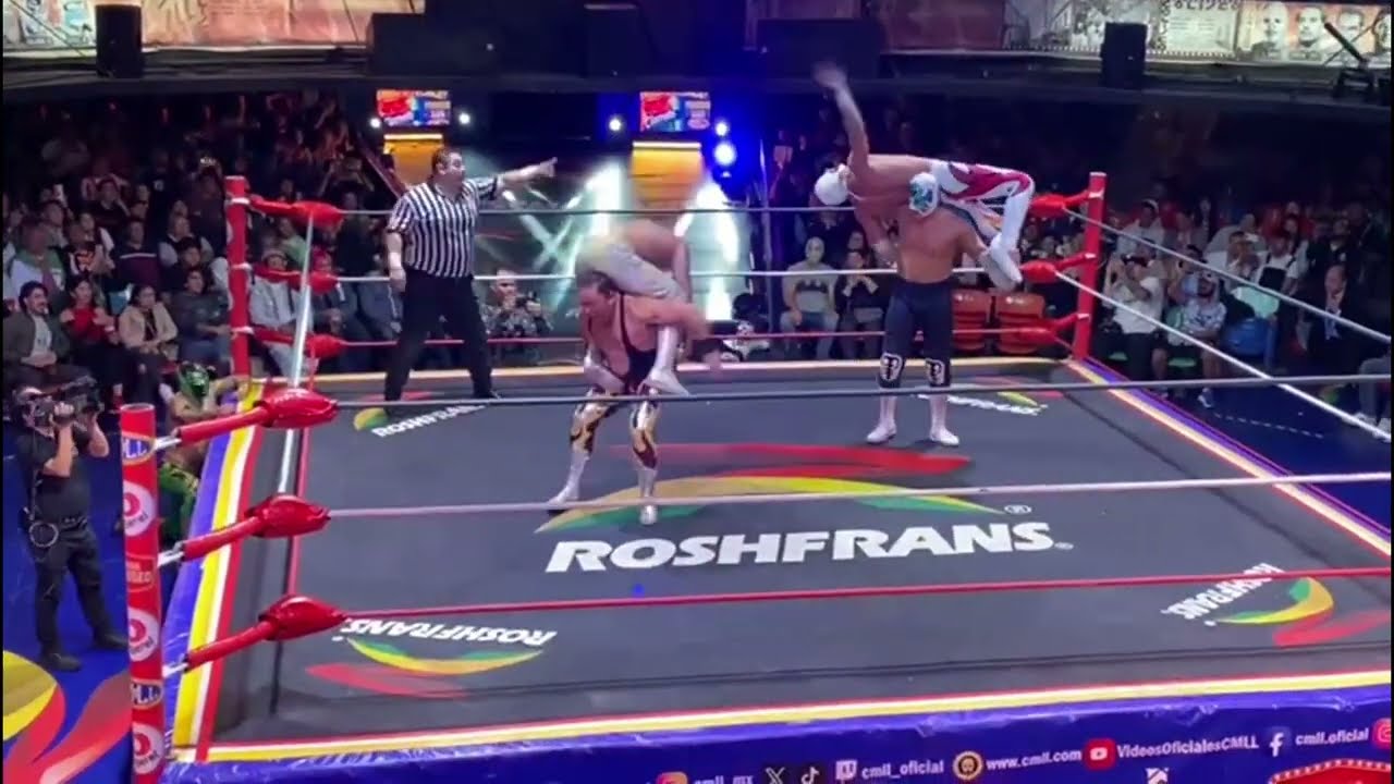 Reporte CMLL: Místico, Atlantis Jr y Último Guerrero Vs Templario Averno y Soberano Jr. background