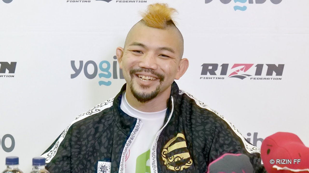 渡慶次幸平 試合前インタビュー Yogibo presents RIZIN.32 background