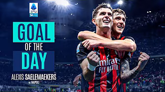 GOAL OF THE DAY | Pulisic’s Assist for Saelemaekers' Strike in Slow Motion | Serie A 2025/26 backdrop