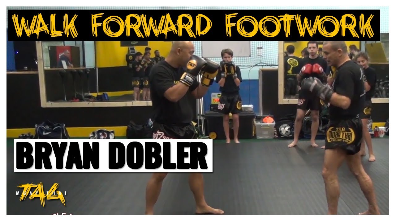 Walk Forward Footwork Application with Bryan Dobler background
