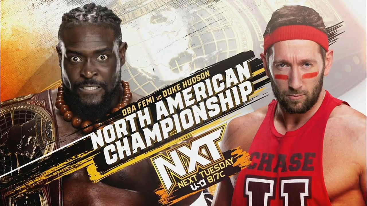 Oba Femi vs Duke Hudson - NXT North American Championship Match (2/2): NXT, Jul. 16, 2024 background