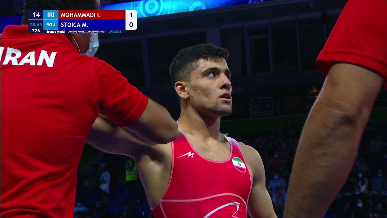 BRONZE GR - 63 kg: I. MOHAMMADI (IRI) v. M. STOICA (ROU)