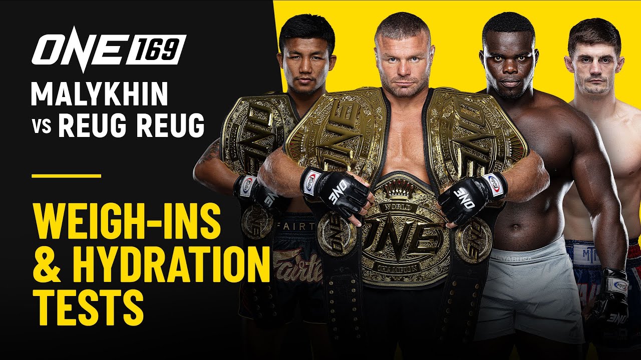 ONE 169: Malykhin vs. Reug Reug | Weigh-Ins & Hydration Tests background