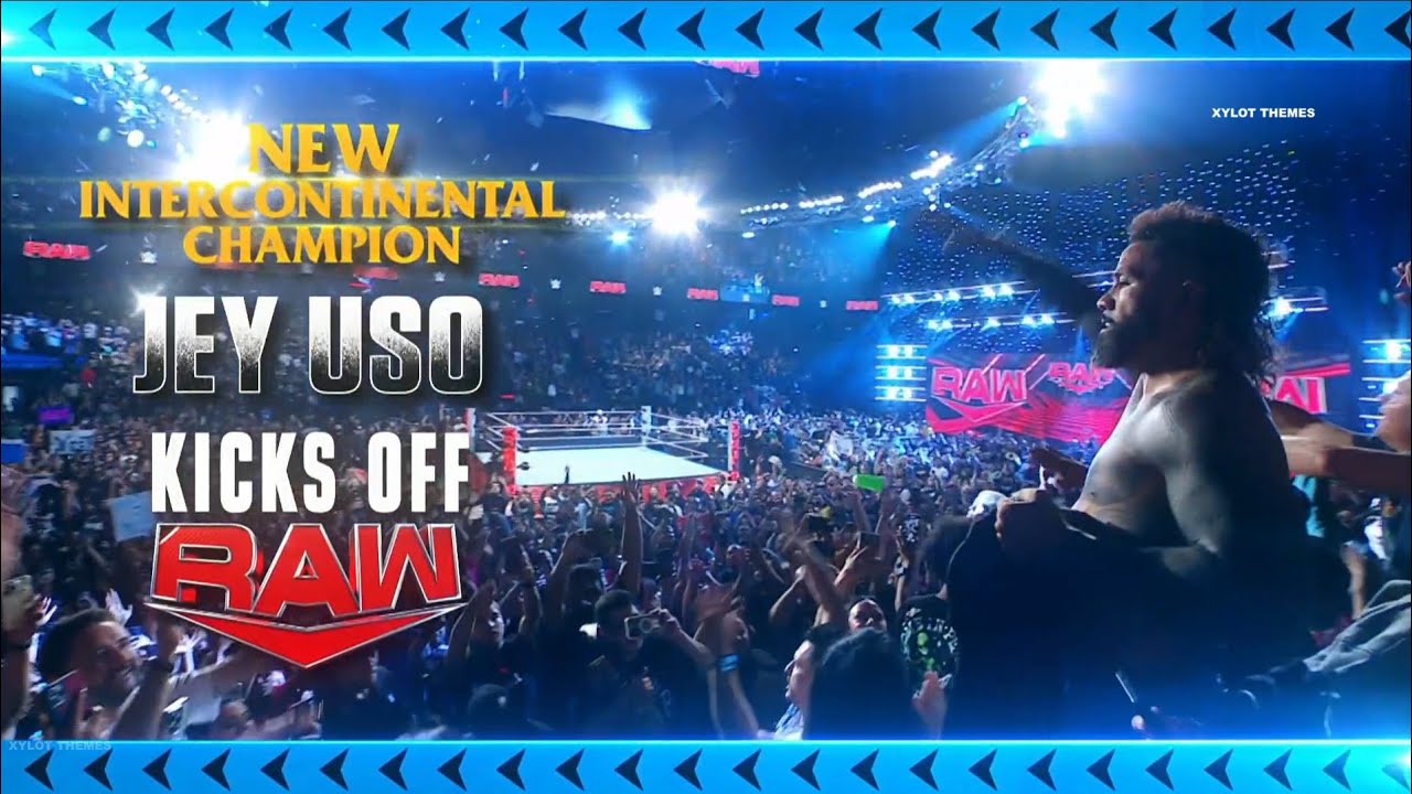 Bron Breakker congratulates and shows his respect to Jey Uso: Raw, Sep. 30, 2024 background