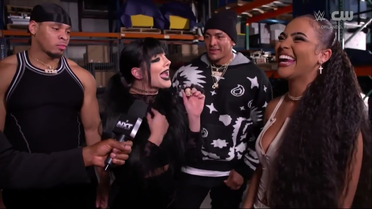 Jaida Parker interrupts Tatum Paxley's interview: NXT, Oct. 15, 2024 background