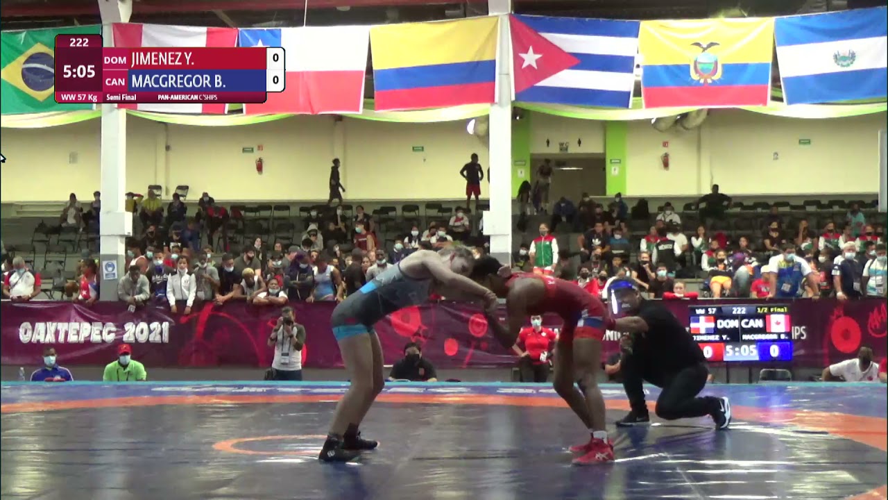 1/2 WW - 57 kg: Y. JIMENEZ (DOM) v. B. MACGREGOR (CAN) background
