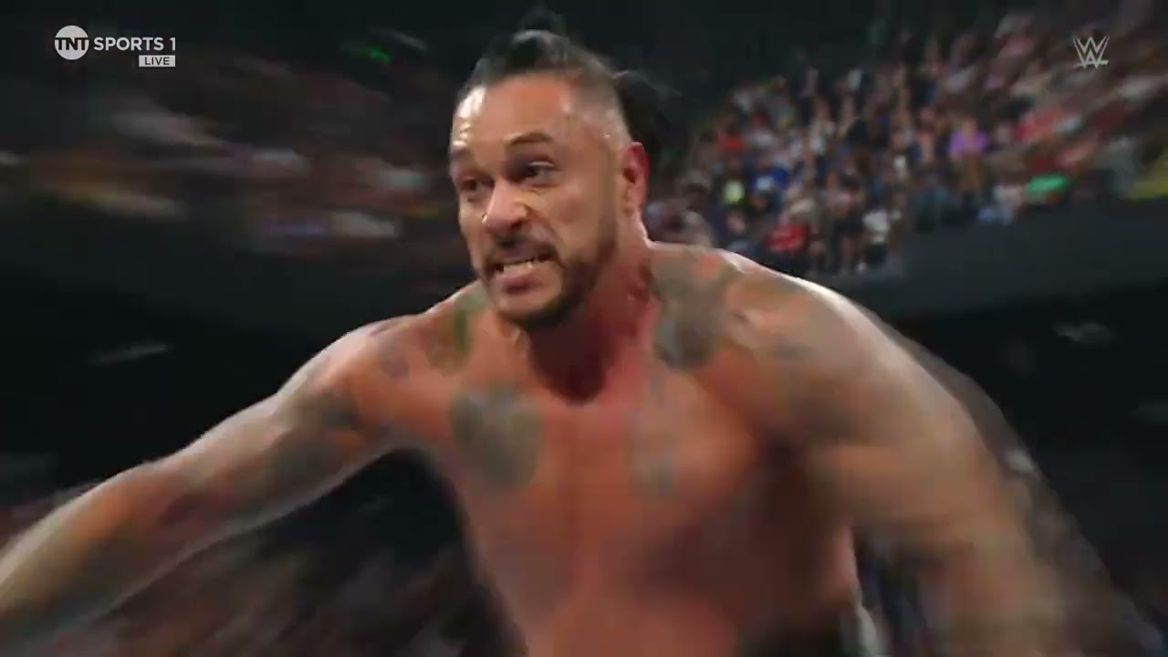 Rhea Ripley helps Damian Priest from the attack of The Judgment Day: Raw, Aug. 5, 2024