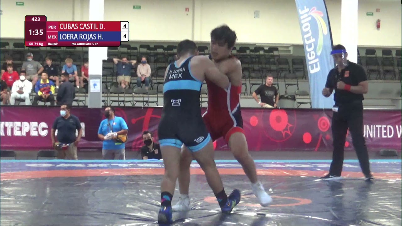 Round 1 GR - 71 kg: D. CUBAS CASTIL (PER) v. H. LOERA ROJAS (MEX)