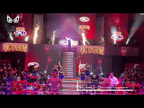 Reporte CMLL: Tremenda llegada de las leyendas Octagón, Atlantis y Blue Panther a la Arena México background