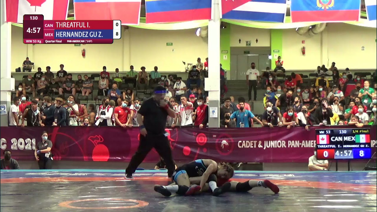 1/4 WW - 53 kg: I. THREATFUL (CAN) v. Z. HERNANDEZ GU (MEX) background