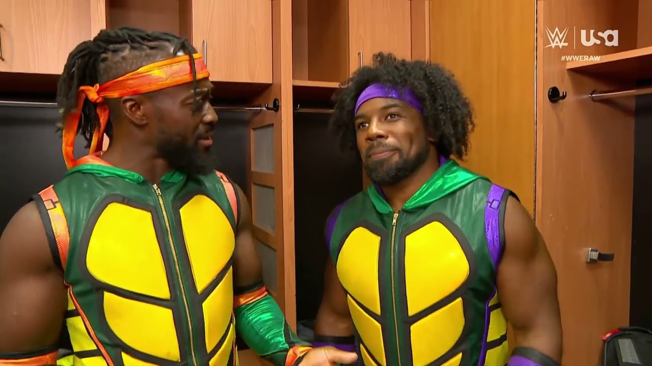 Xavier Woods is a little upset with Kofi Kingston: Raw, Aug. 19, 2024 background