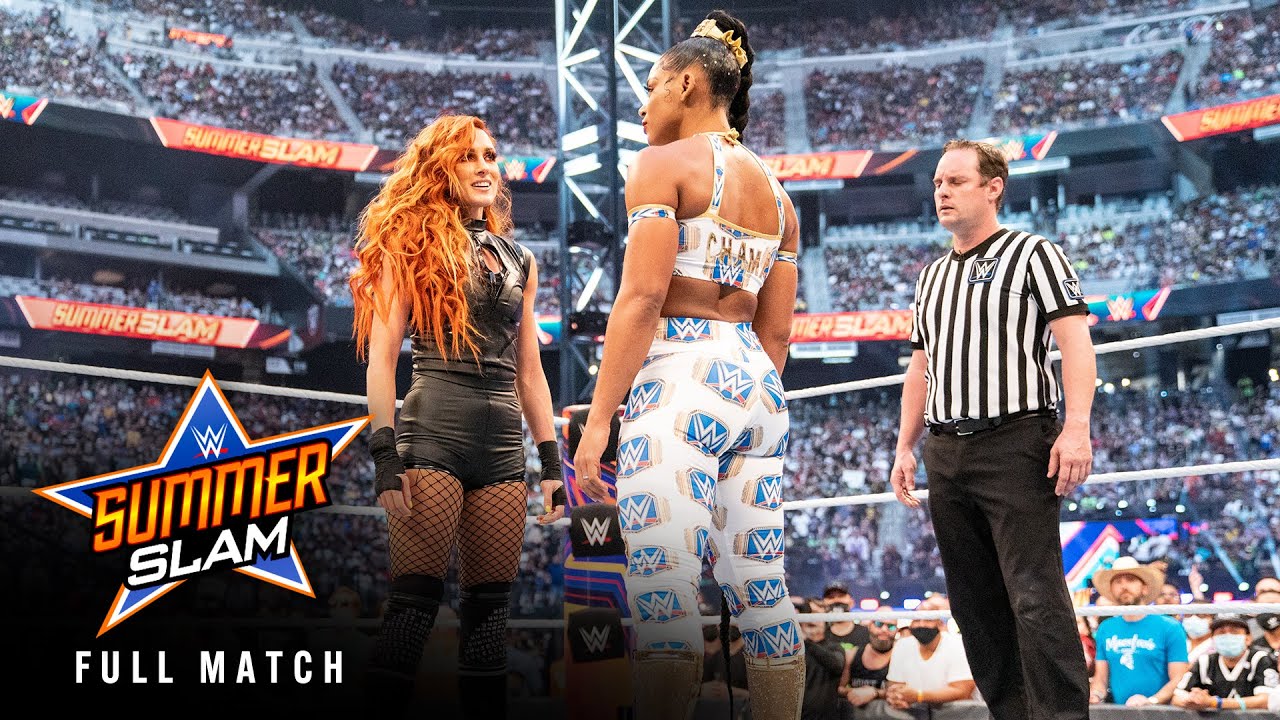 FULL MATCH: Bianca Belair vs. Becky Lynch — SmackDown Women's Title Match: SummerSlam 2021 background