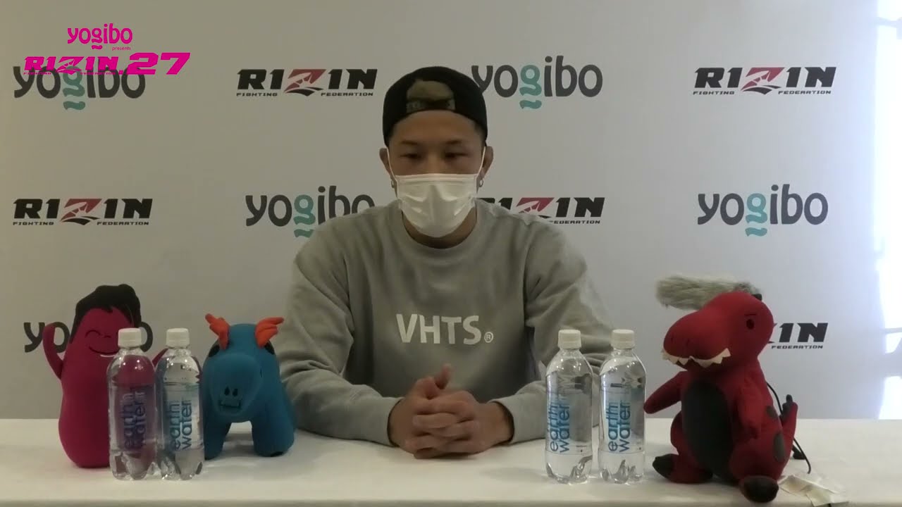 Yogibo presents RIZIN 27 徳留一樹 試合前インタビュー background