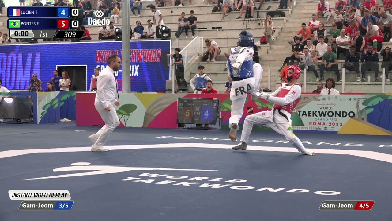 309 Round of 32 MEN M 68KG FRA LUCIEN T BRA PONTES E